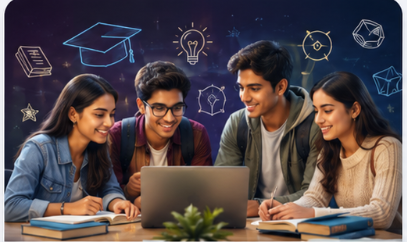 Students - Engineering, Commerce, Arts, Science Learning Together